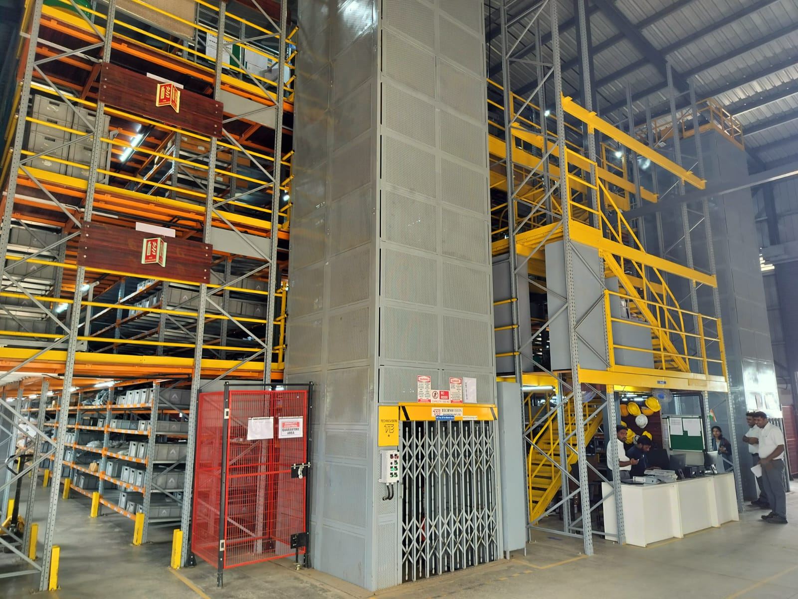 Multi-tier racking installation